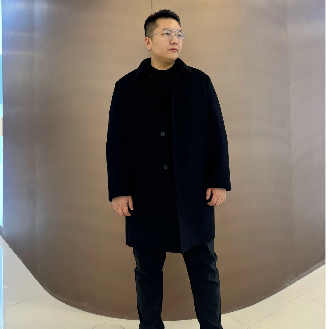 【郭有样轻奢风推荐】冬季新款休闲百搭双面呢中长款毛呢大衣外套