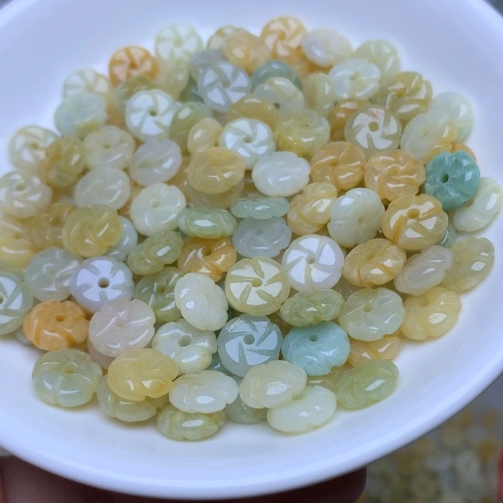 散珠翡翠卡9冰黄花花20个