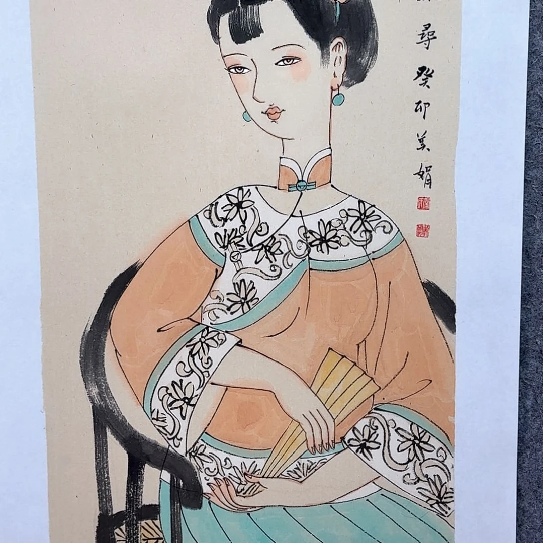 国画我夏日清纯清新
