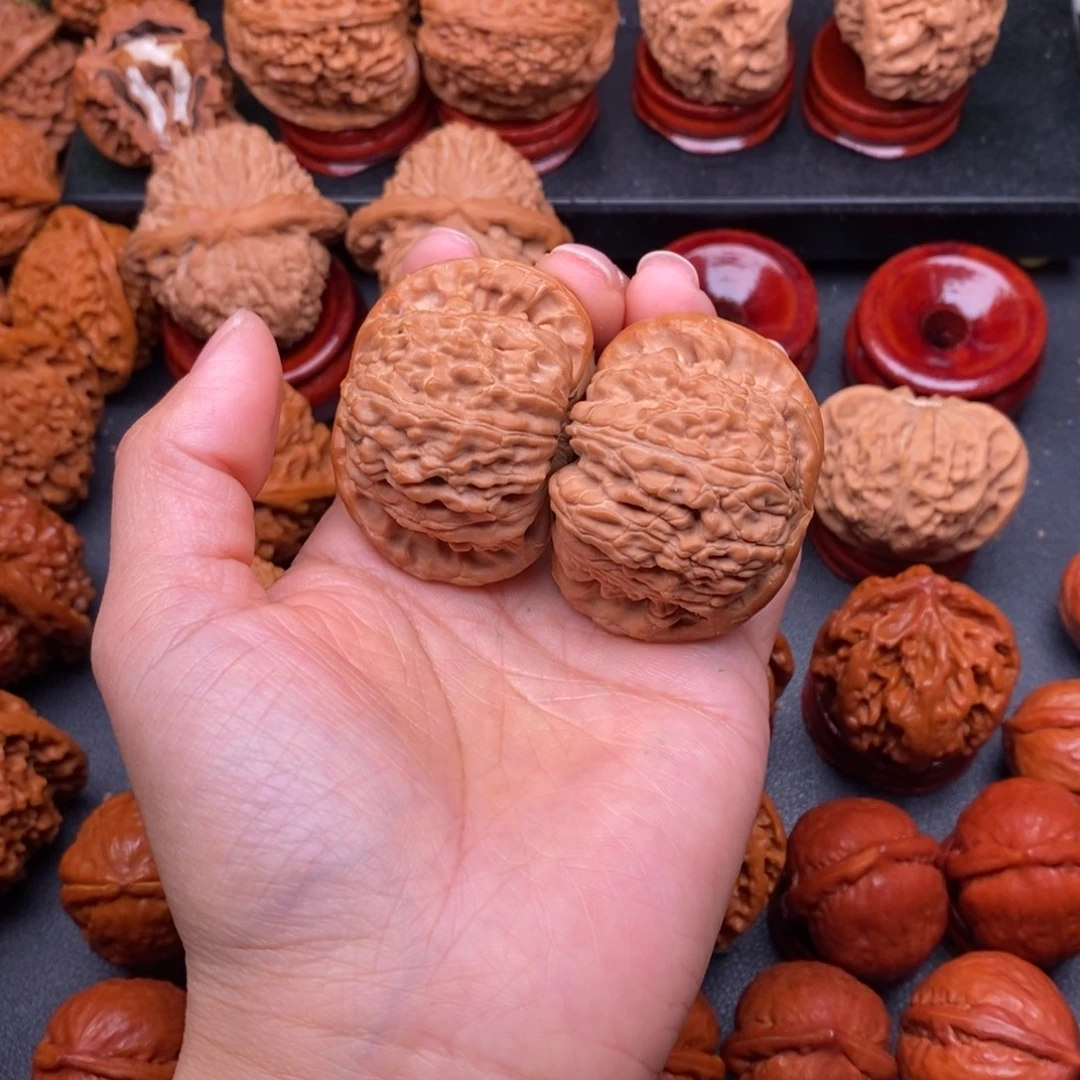 阿***森把件文玩核桃白狮子