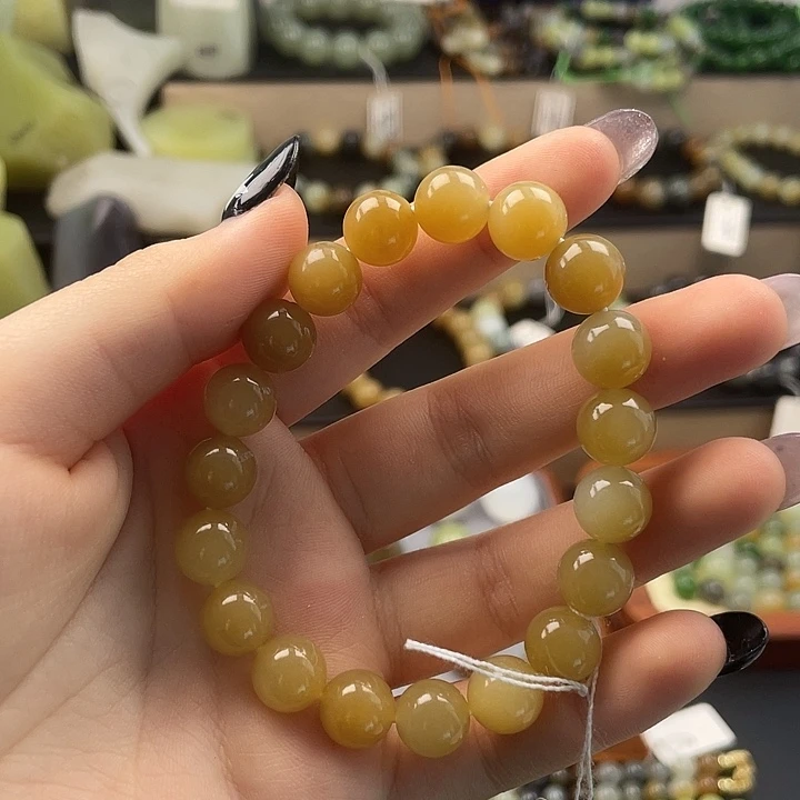 和田玉（糖玉）未镶嵌手链