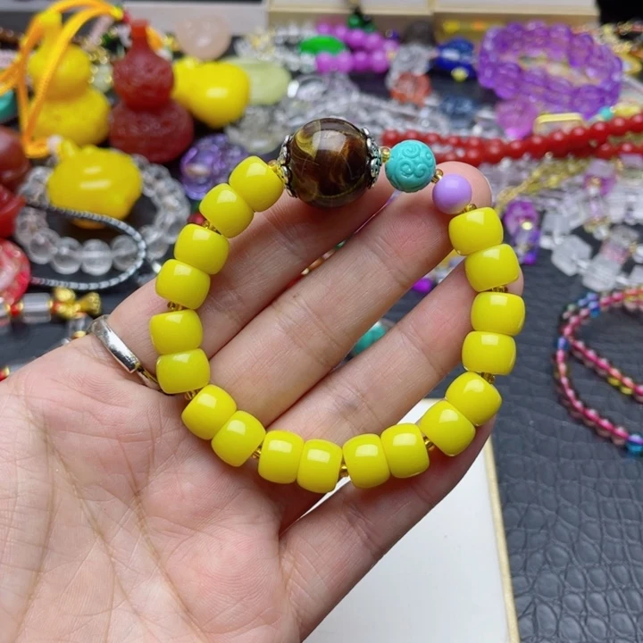 树脂制品40号黄色手串