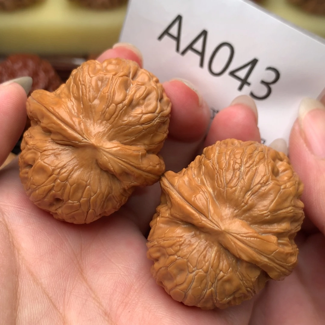 把件文玩核桃粗棱元宝42