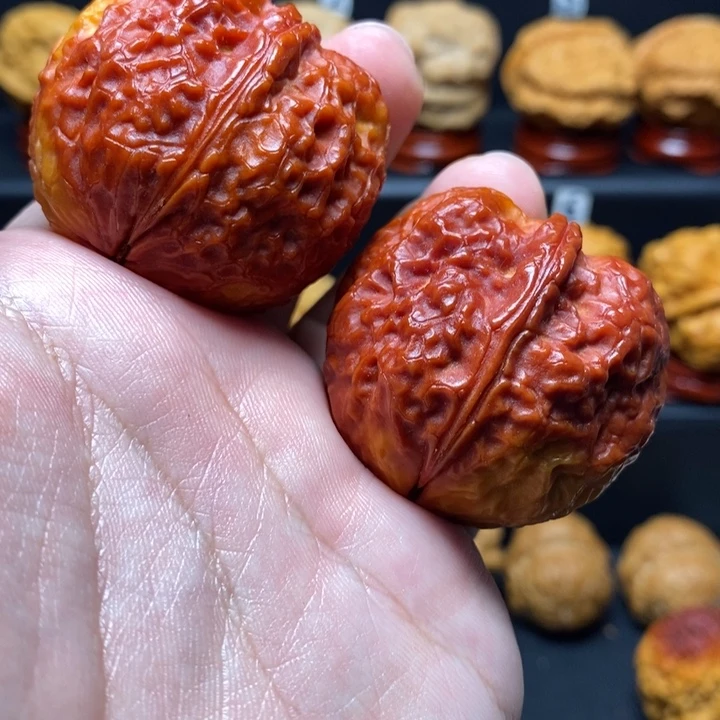 把件文玩核桃40七彩