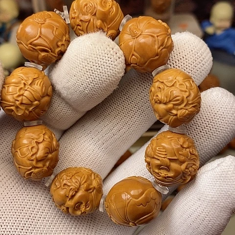 橄榄核手串/手链橄榄核荷叶财神