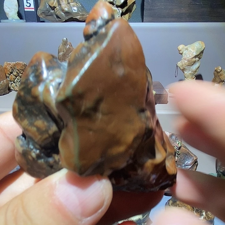 博***石银S925阿拉善戈壁石像形石