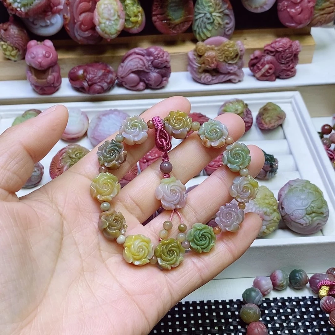 玛瑙/玉髓盐源玛瑙手串未镶嵌