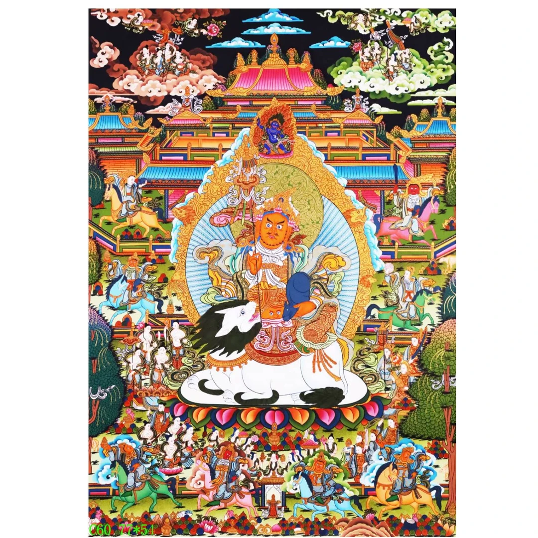 『多选』纯手绘唐卡 财宝天 纯手绘挂画