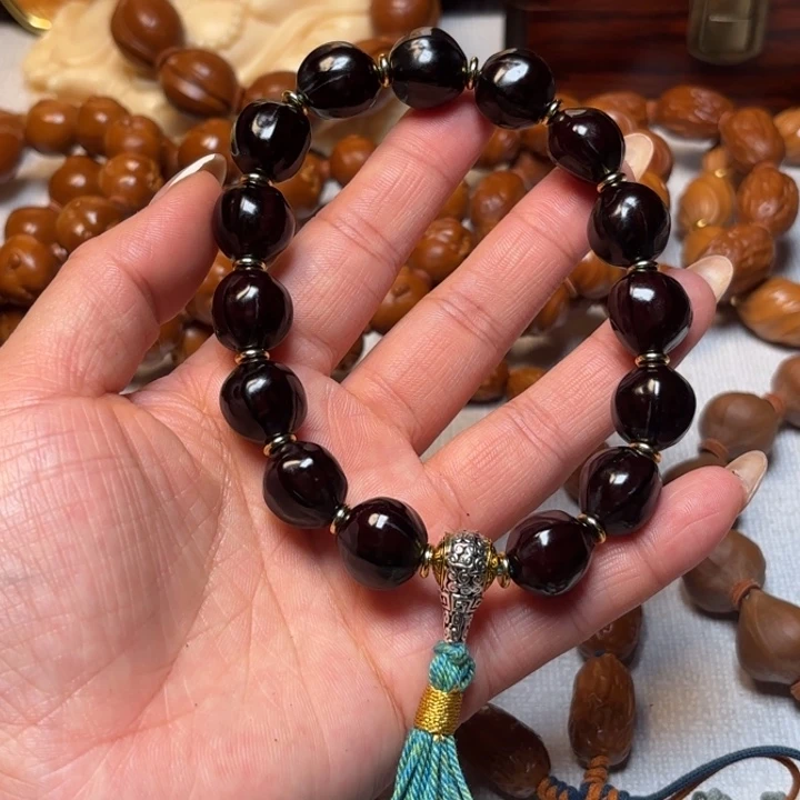 橄榄核手串/手链1.35黑美人