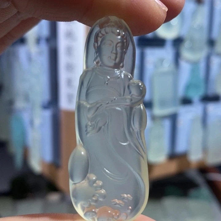 岫玉未镶嵌吊坠吊坠