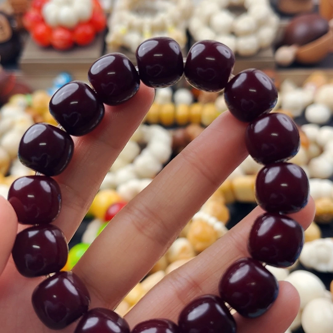 A***达手串菩提根/象牙果伟达专属朱砂贡