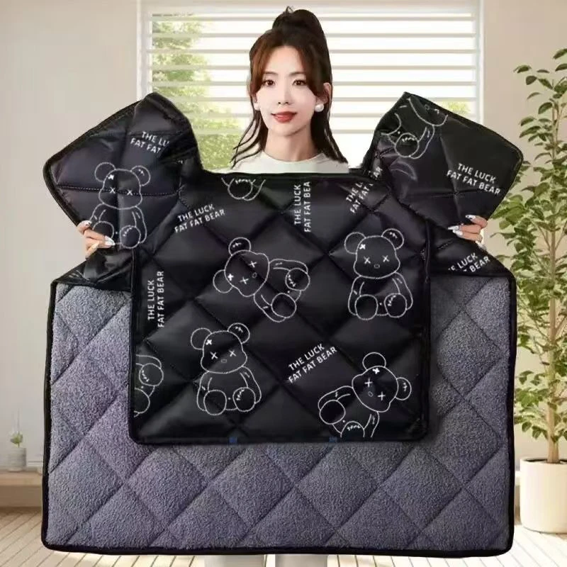 冬季电摩电车子电三轮加绒加厚防风保暖挡风被