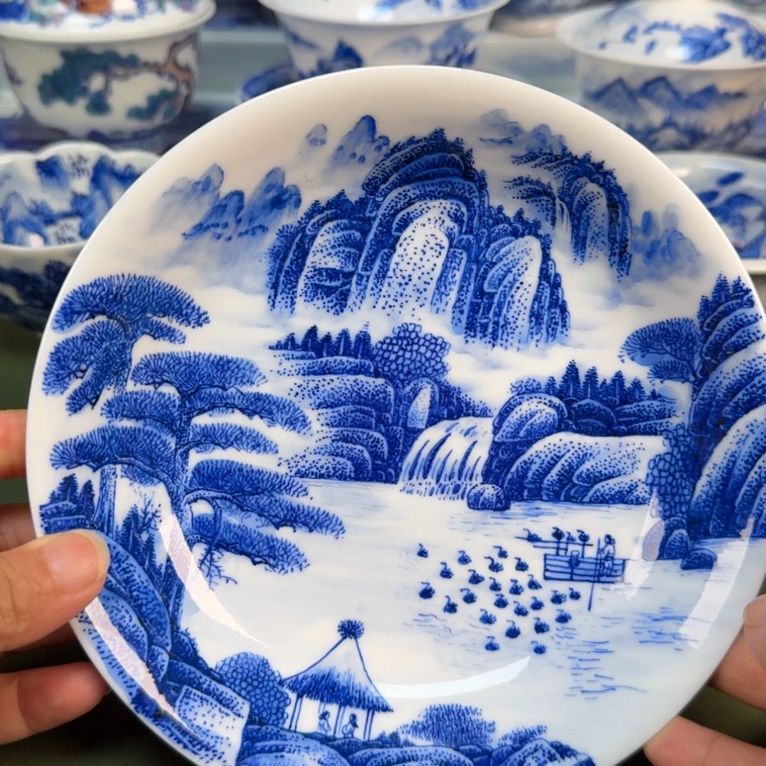 景德镇纯手绘茶具圆圆288