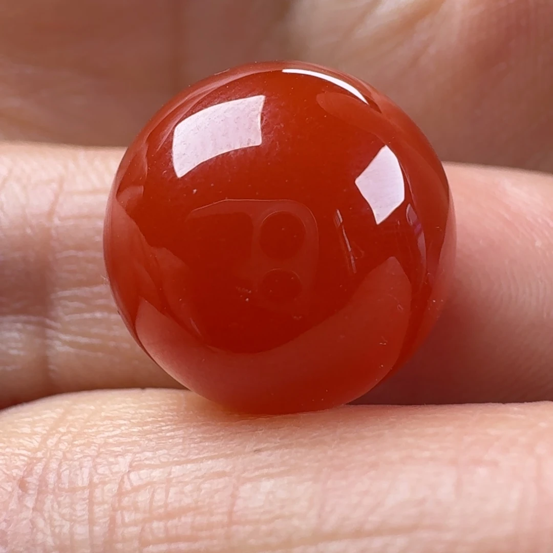 *****南红玛瑙未镶嵌圆珠14.8