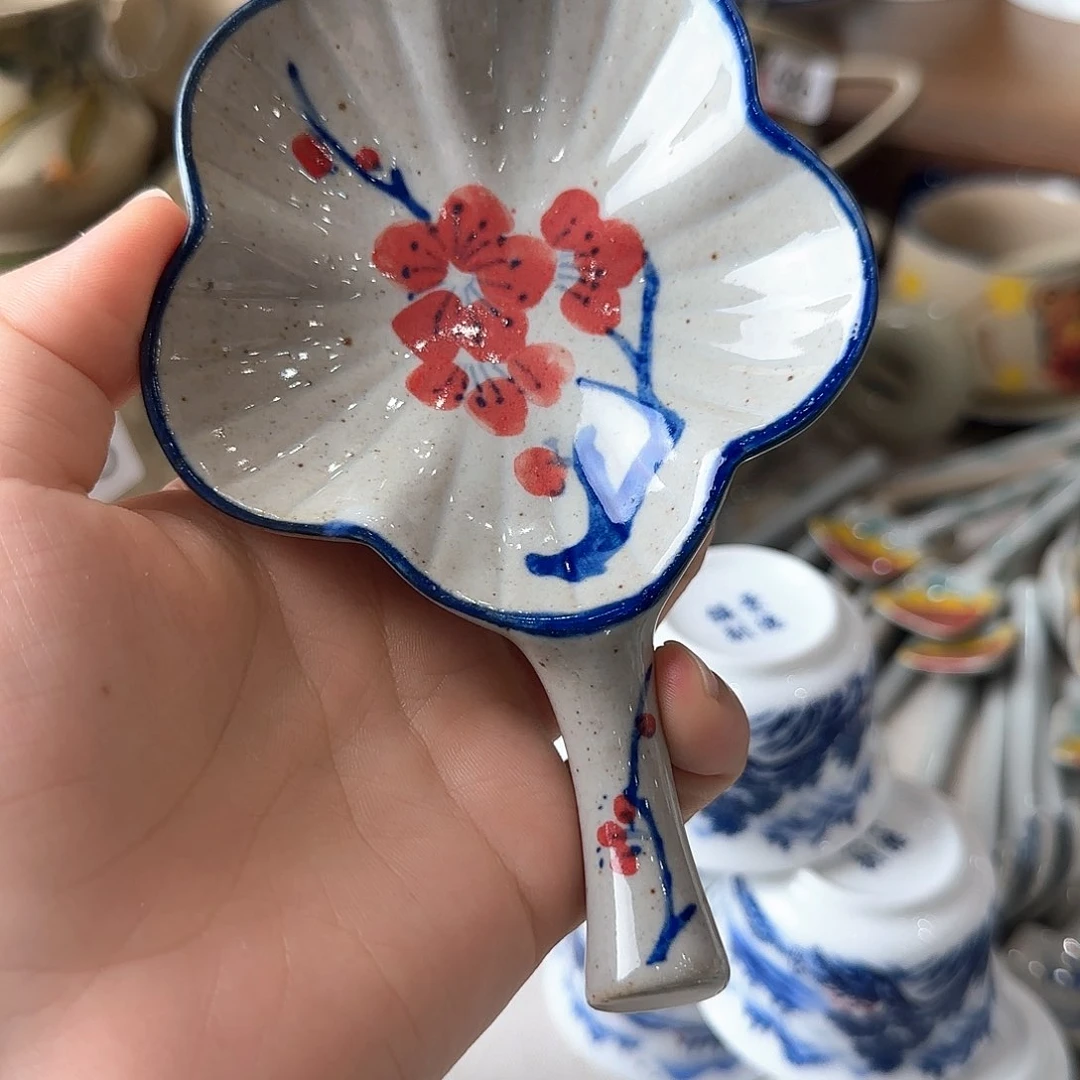 杯子景德镇陶瓷高温梅花碟