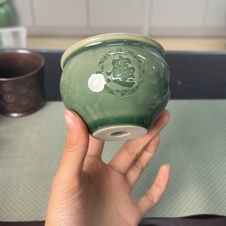 龙泉云间青瓷小米茶器