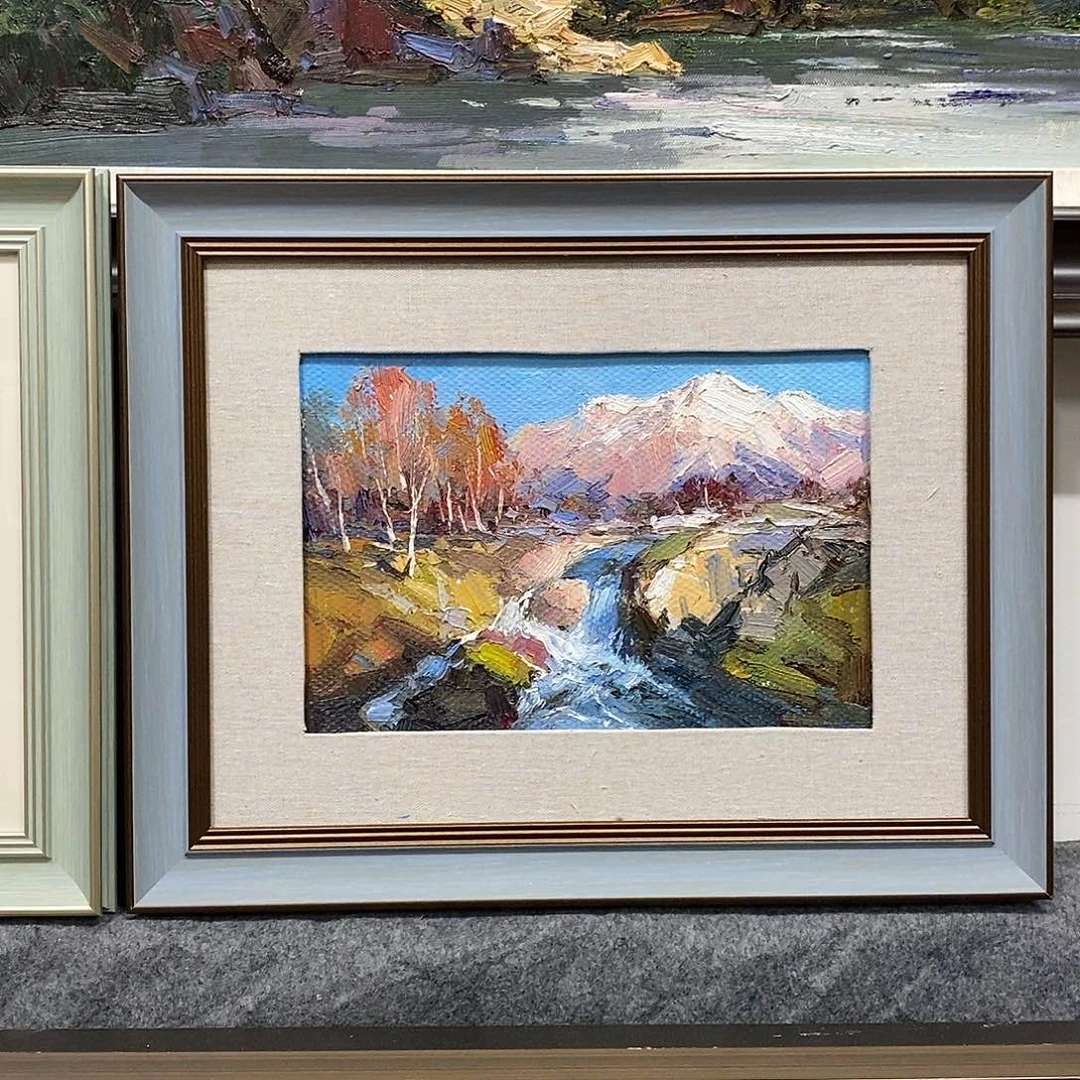 油画带外框外径尺寸47x37 c m
