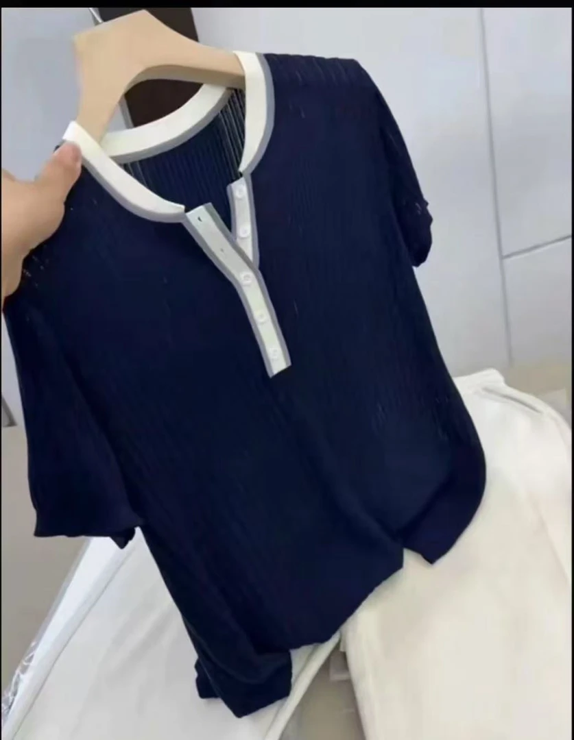 【运费补贴】~新款网红百搭短袖时尚休闲复古上衣洋气百搭显瘦128