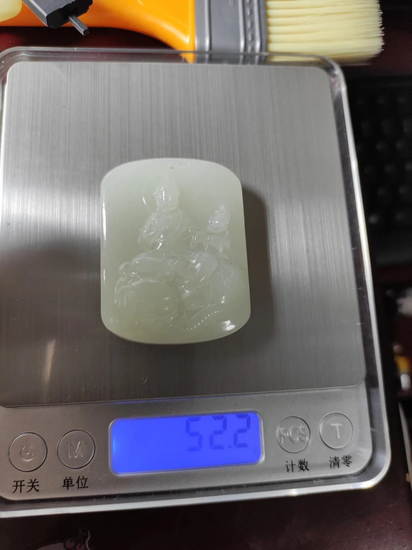 精品和田玉挂件观音