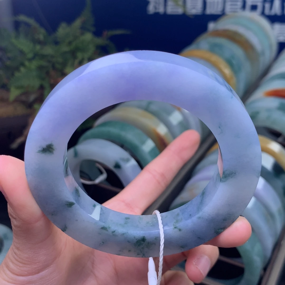 定制翡翠未镶嵌手镯定制不退不换55-59