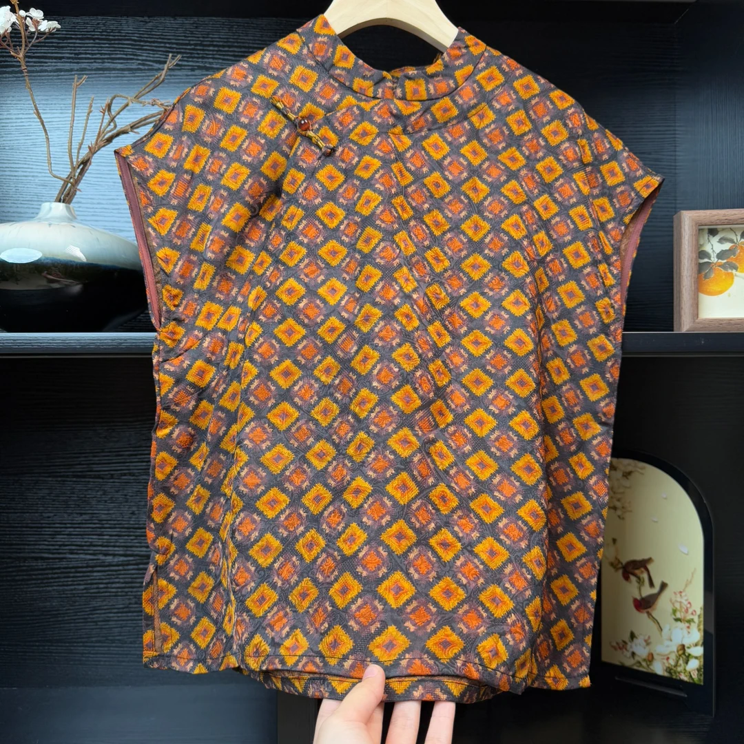 【老钱小衫】中式改良复古气质小衫2493