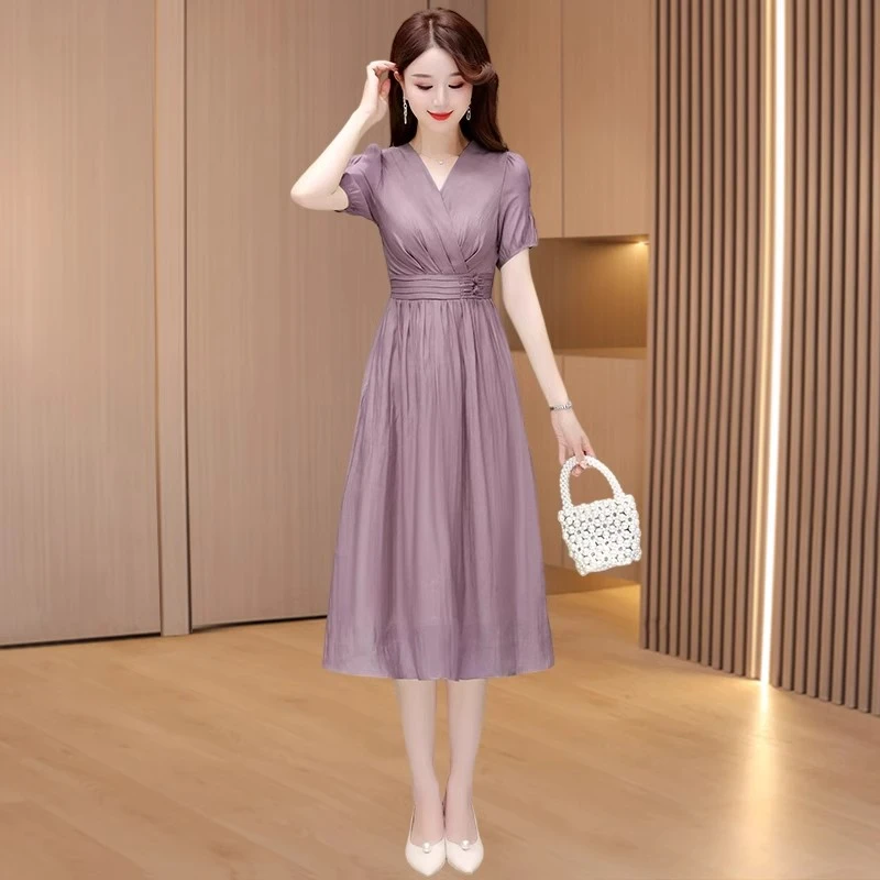 纱料十三行流行爆款高端大气上档次连衣裙女春夏2025新款时尚洋气