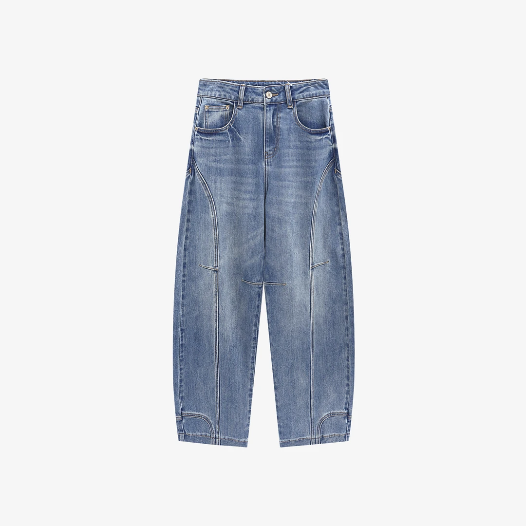 【反向】裤时尚百搭夏季春季宽松水洗牛仔裤-JKK000287【如如专属】