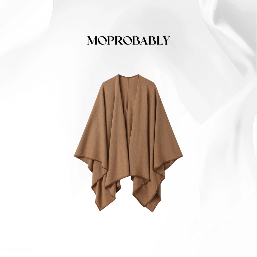 Moprobably贝贝「名媛」“100绵羊毛”轻奢时尚抬气质披肩B5342002