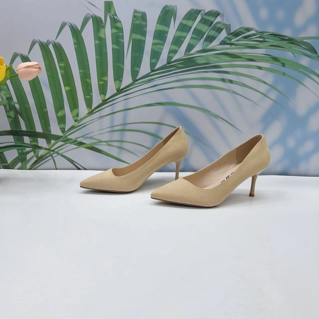 小强家女鞋新款百搭爆款舒适高跟鞋（H100-32-2 ）（HG20SP34-XT287）