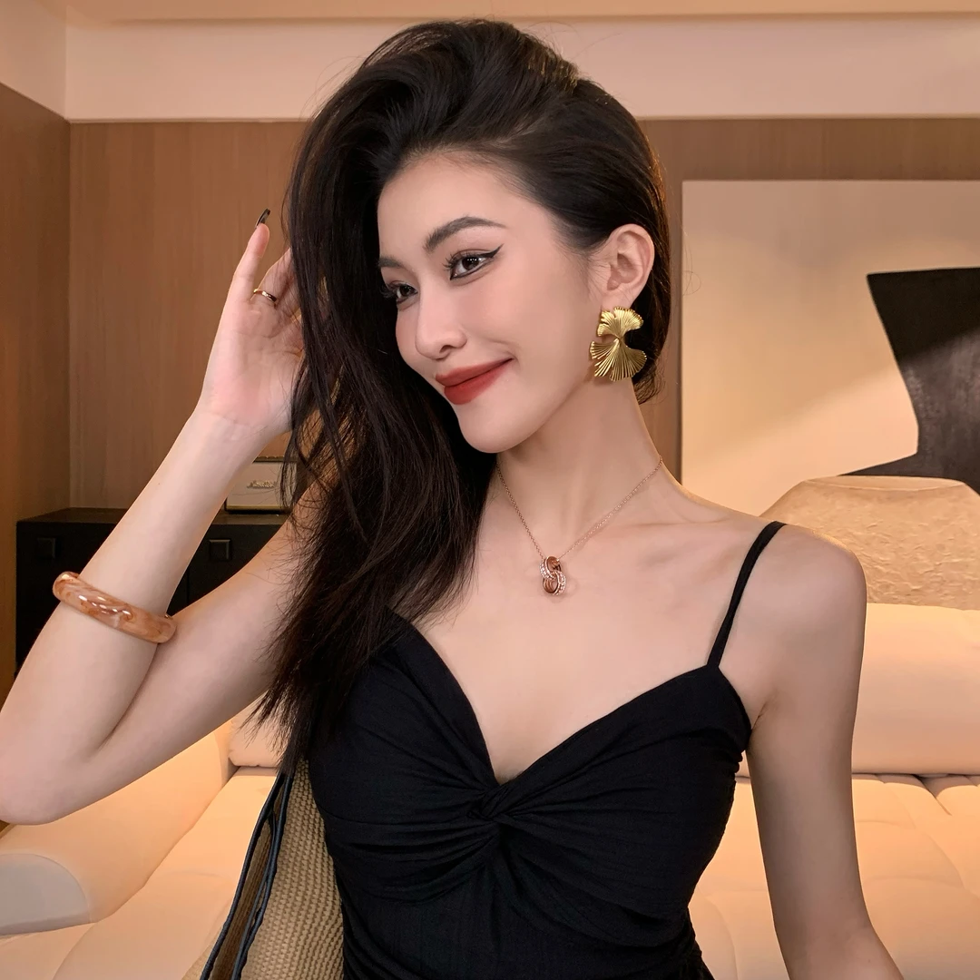 合金耳饰 气质时尚设计感百搭小众耳环 JINQD0230