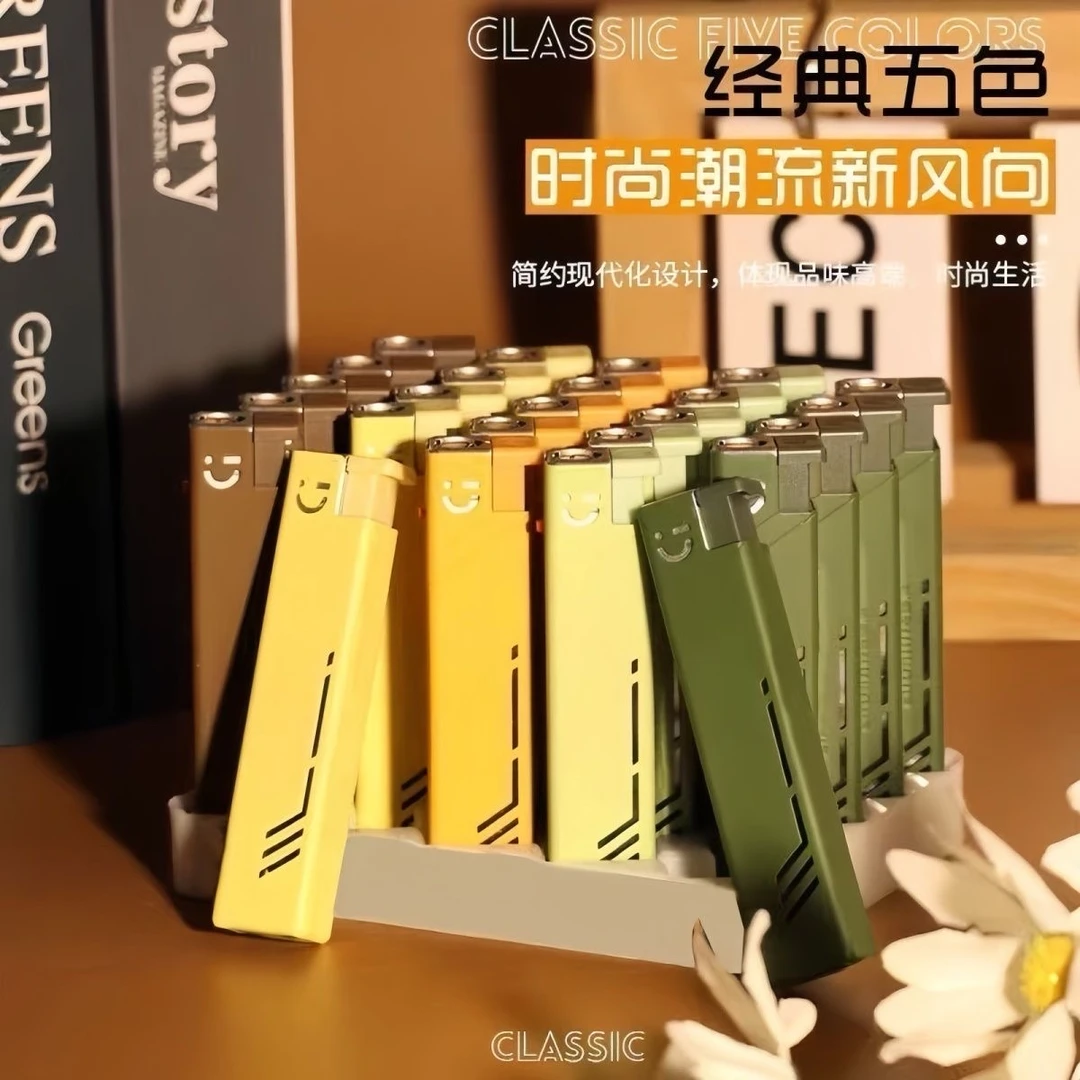 防风蓝焰直冲打火机充气磨砂橡皮漆个性创意适合送男女