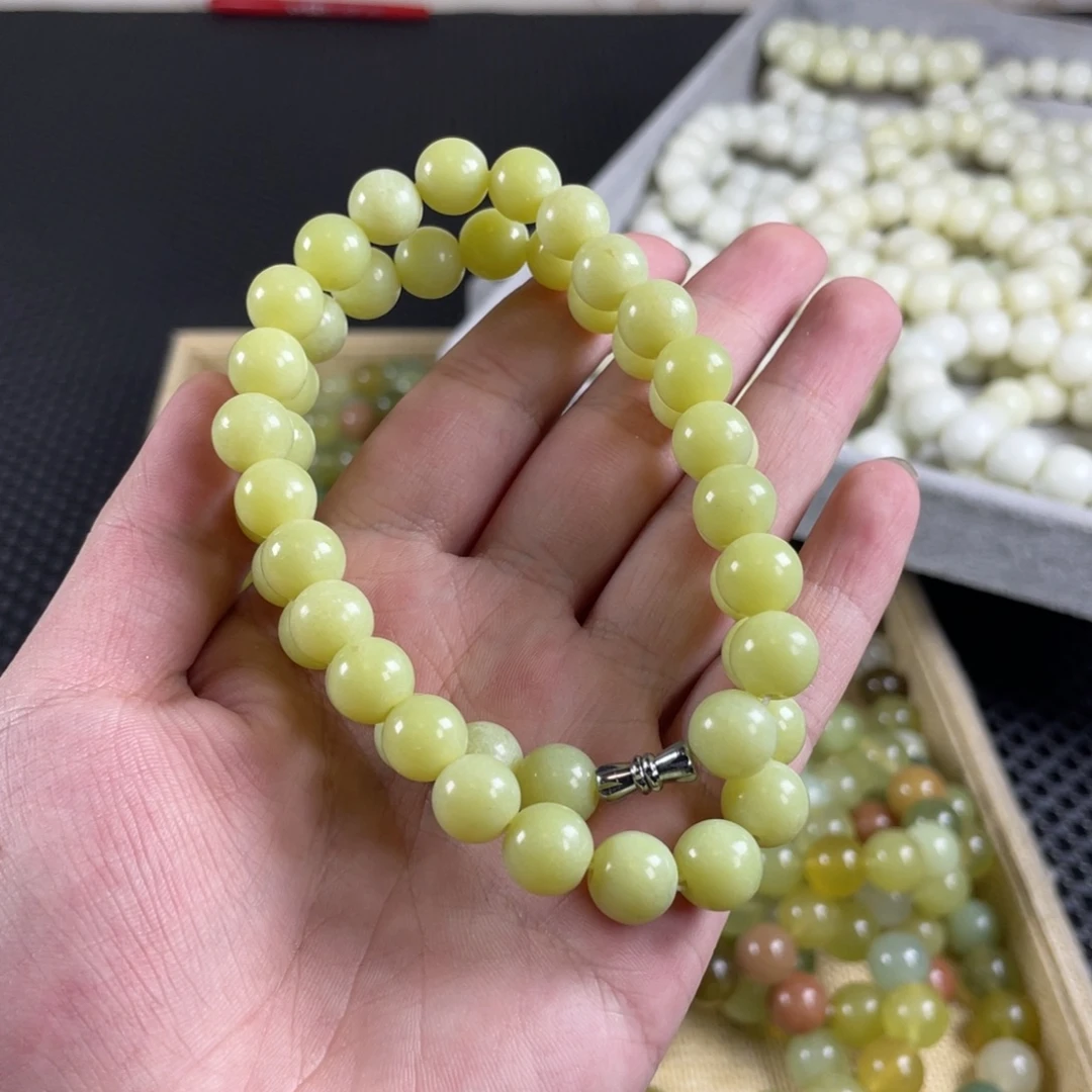蛇纹石玉未镶嵌手链