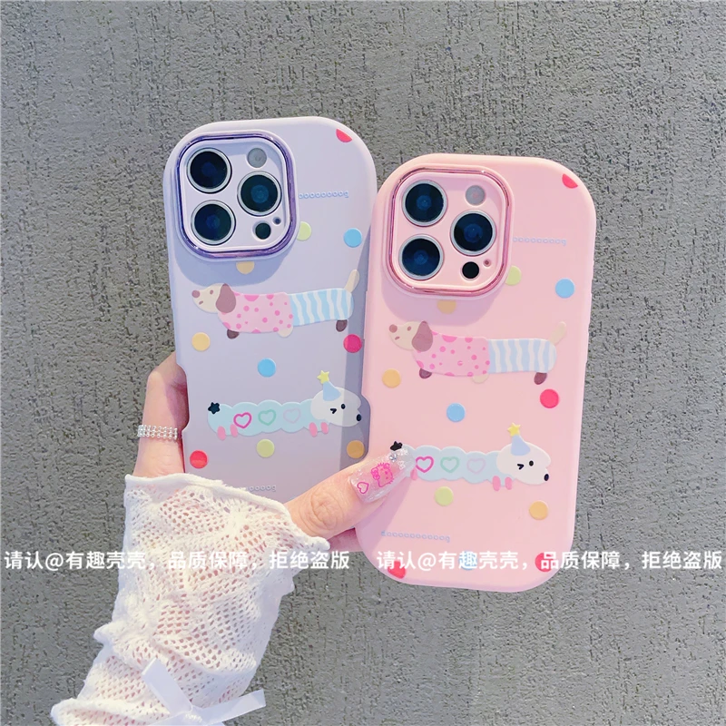 金属小胖妹适用苹果17/iPhone/华为荣耀/VIVO/OPPO/小米手机壳潮
