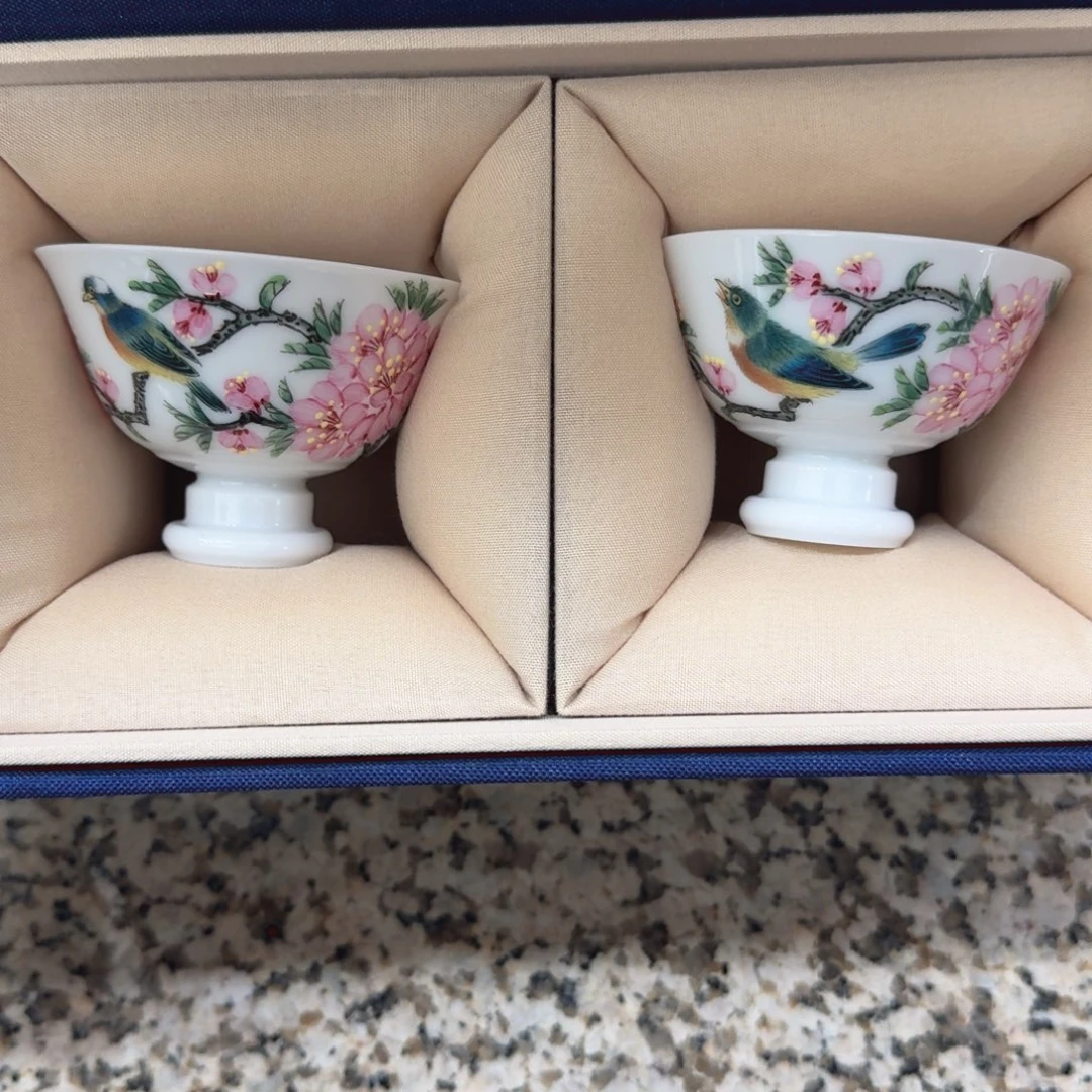 碗华*炸福利炸福利炸福利炸福利一对老货纯手绘滑石子