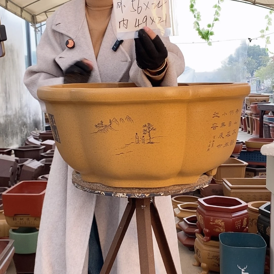 紫砂花盆紫砂花盆