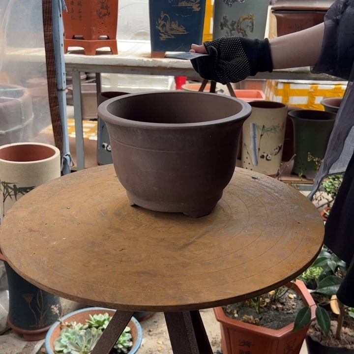 宜兴紫砂花盆A431花盆