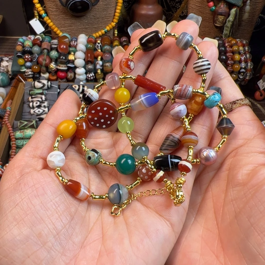 玛瑙/玉髓未镶嵌项链