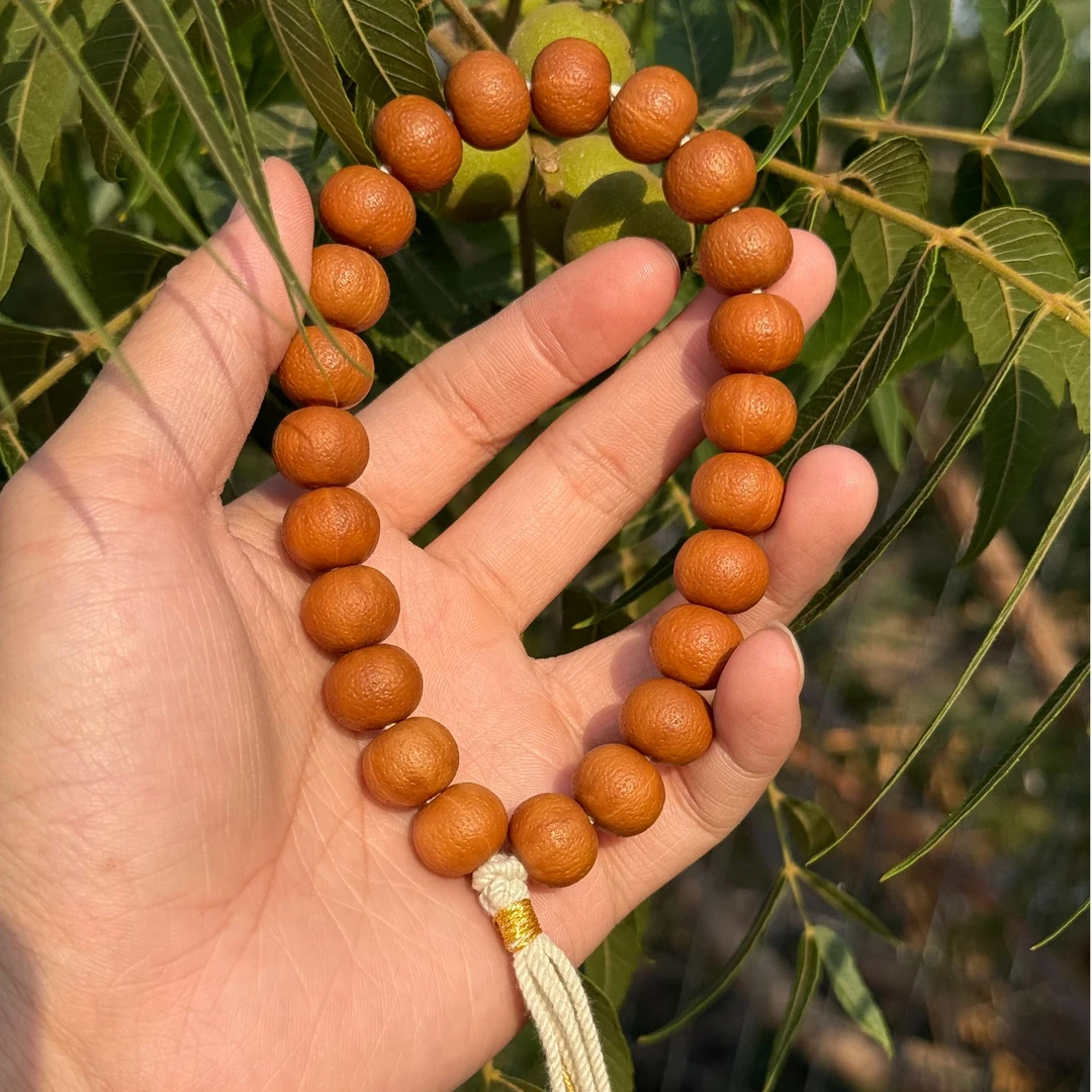 【海棠椿】老腊橘子皮陈皮猴头手串雕刻正圆猴头手持