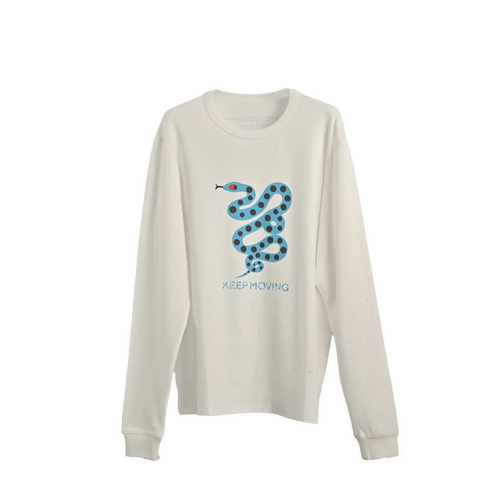 LUNAR NOSTALGIA2025春新款设计师蛇年限定版波点针织长袖T恤女