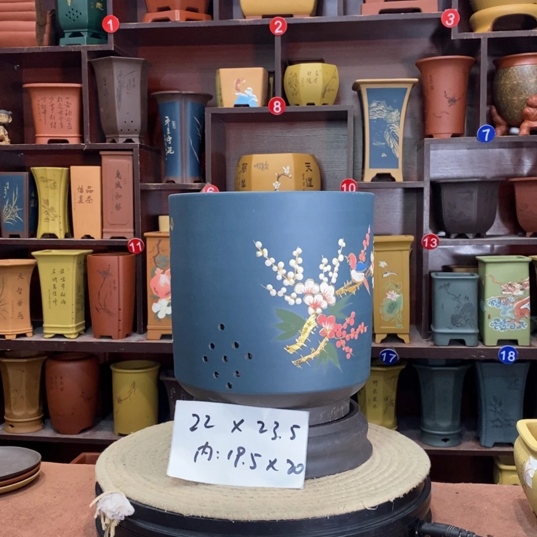 紫砂艺术紫砂花盆