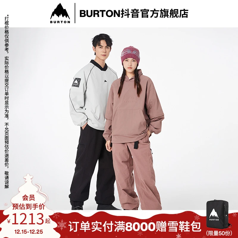 BURTON伯顿旗舰店室内滑雪男女DRYRIDE中性防泼水灯芯绒工装裤