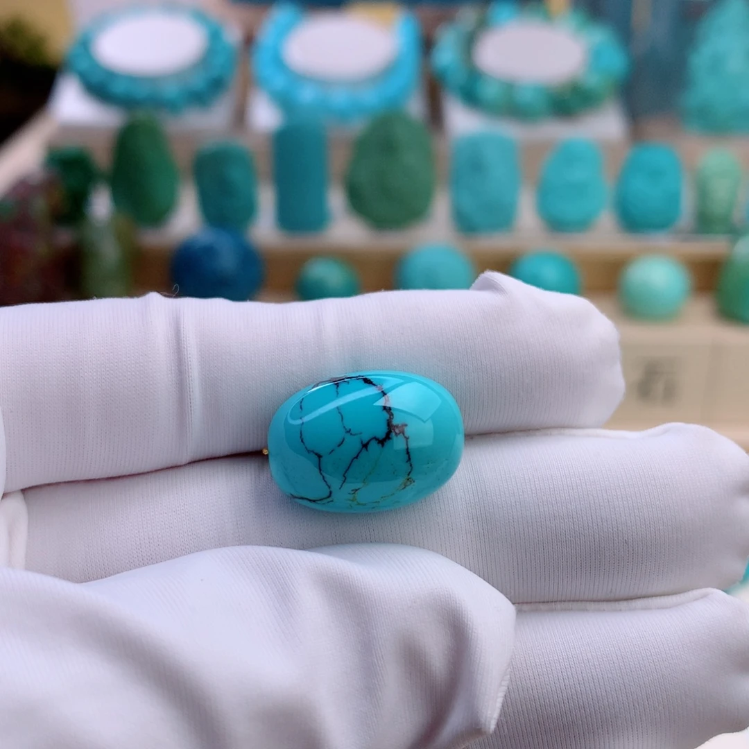 绿松石未镶嵌挂件