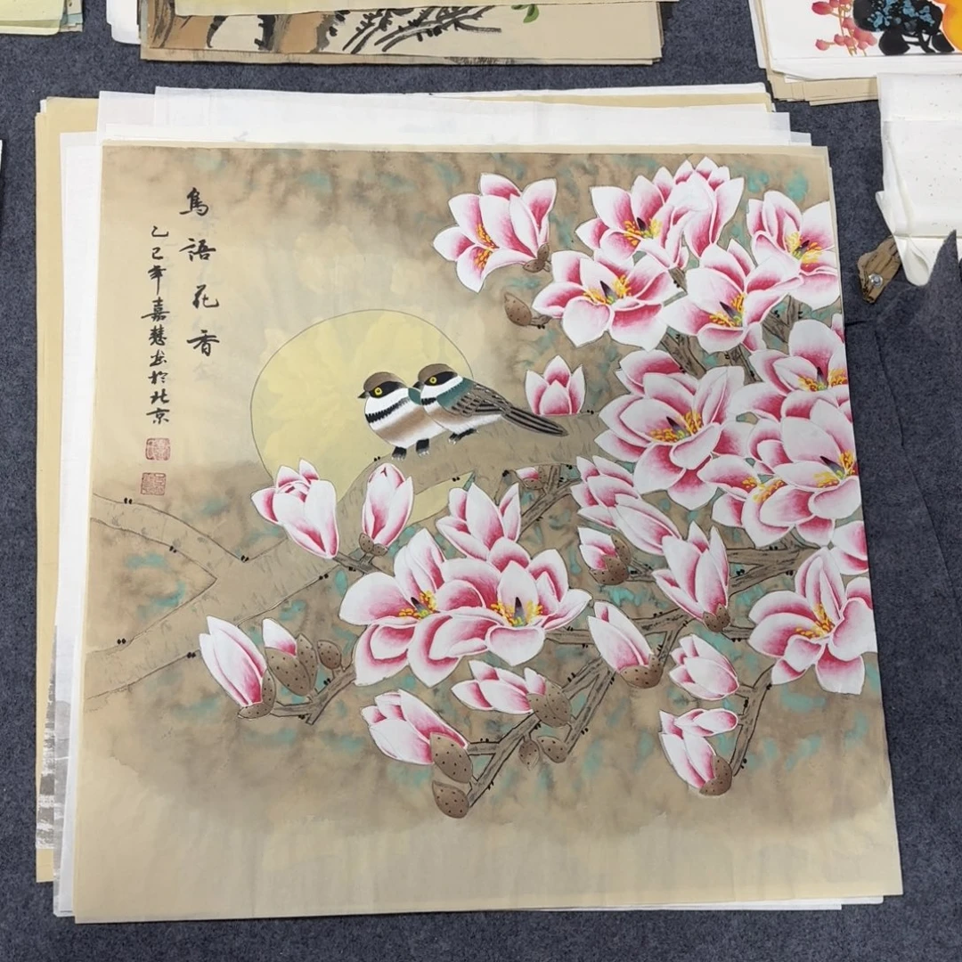 国画68×68精工手绘画画画