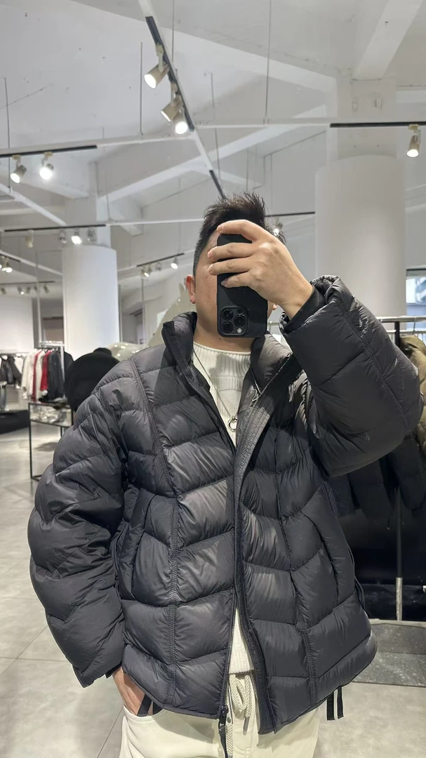 男装冬季立领时尚超轻纯色保暖极简羽绒