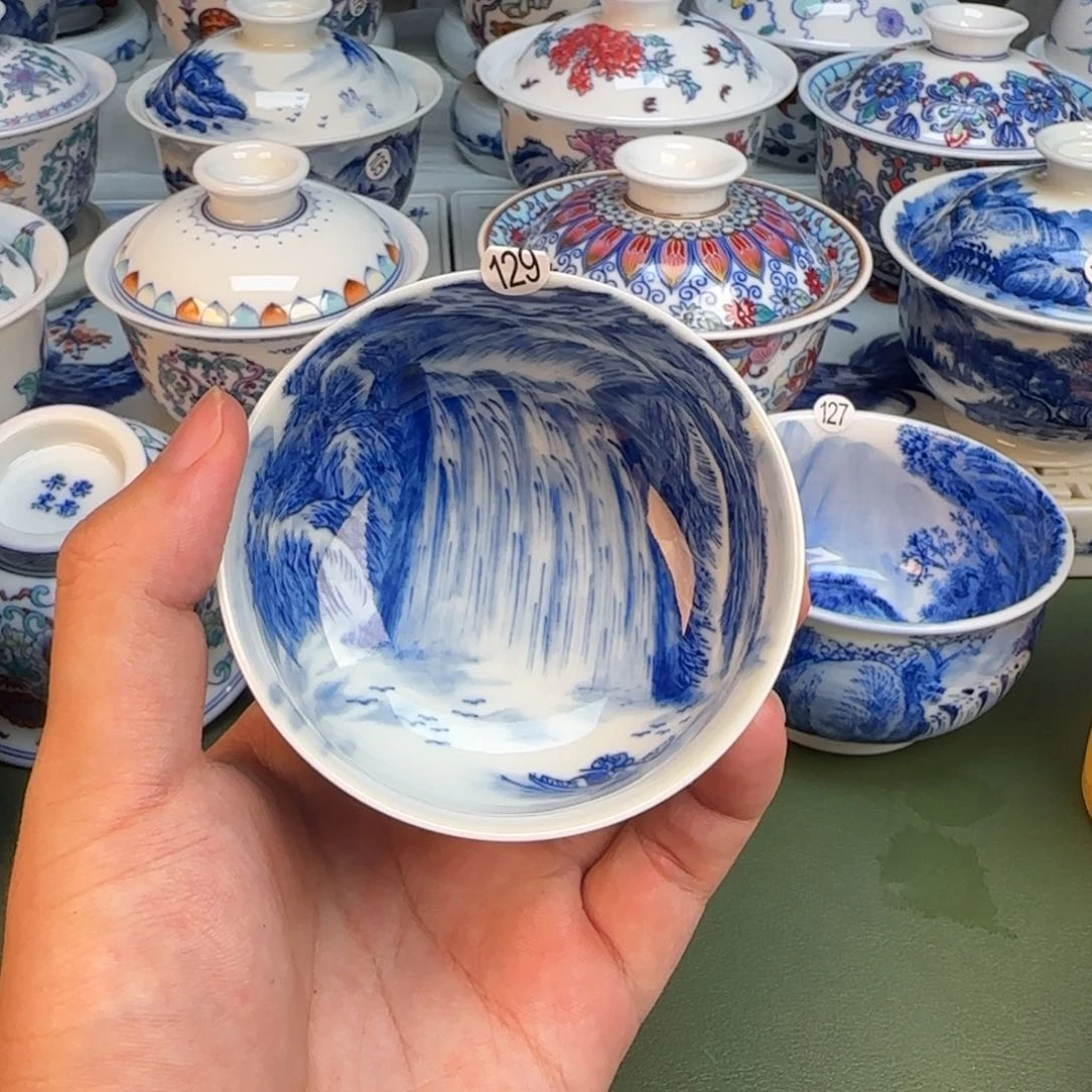 彦祖纯手工手绘茶具129
