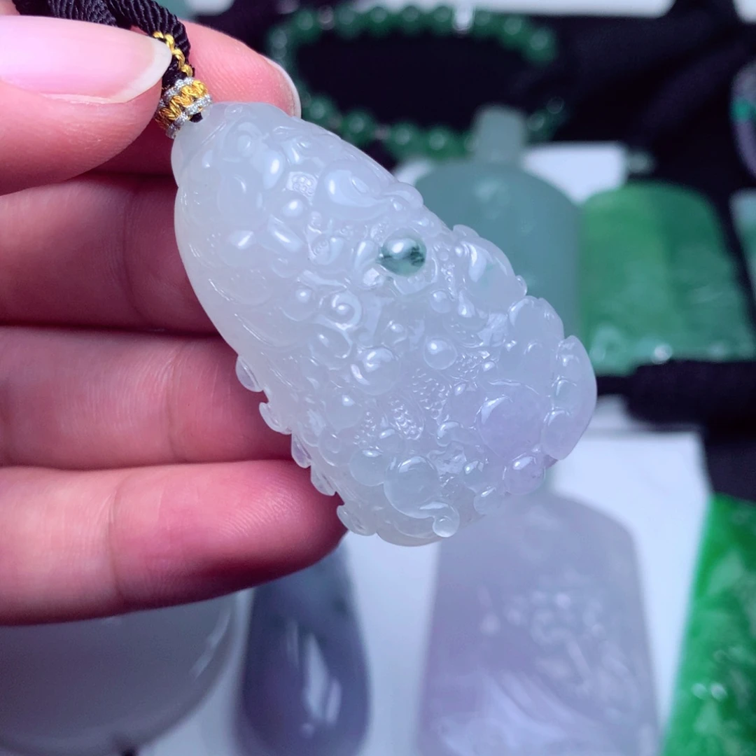 颈饰未镶嵌翡翠天然A货翡翠