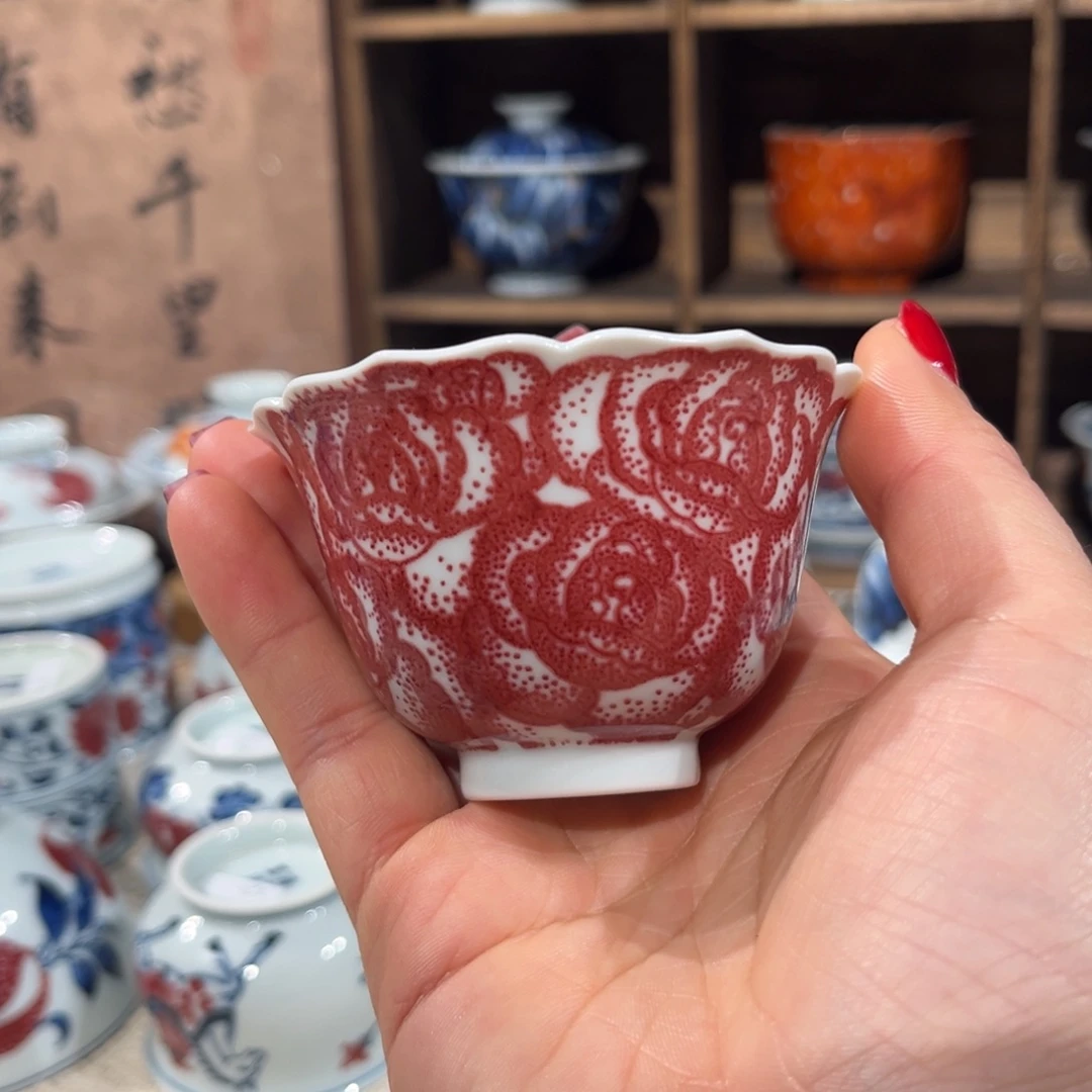 杯子陶景德镇陶瓷主人杯