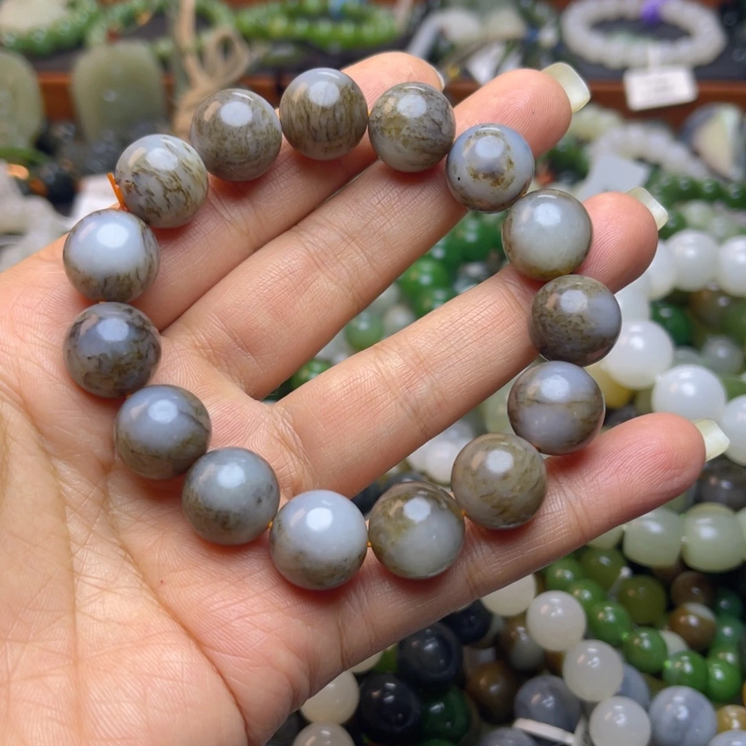 和田玉未镶嵌手链