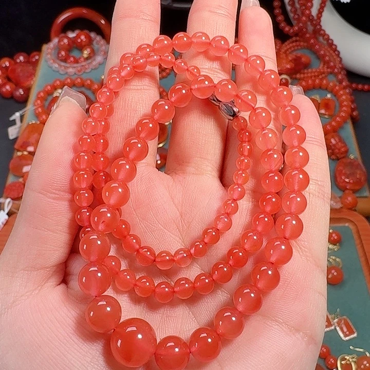 南红玛瑙未镶嵌塔链