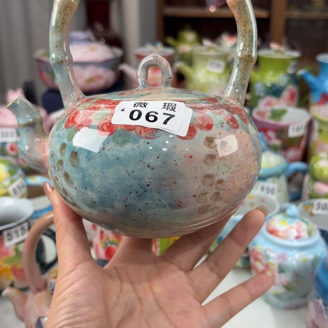 瓷片景德镇手绘高温釉下彩陶瓷茶具